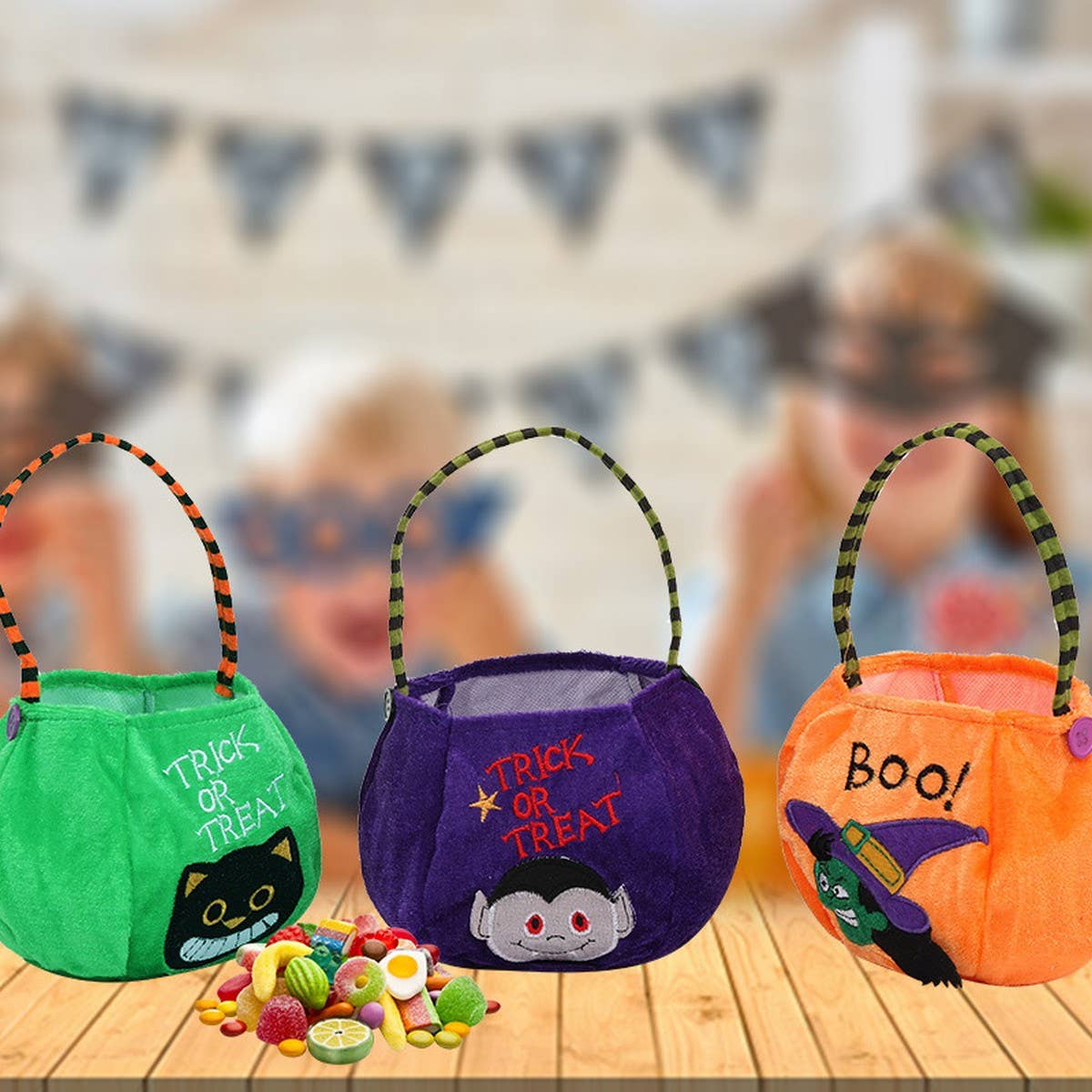 Cwab2572_Halloween Pumpkin Candy Tote Gift Bag