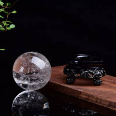 SEVEN STAR CLEAR QUARTZ SPHERE DECOR_CWMM8114