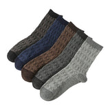 5 PAIRS OF CASUAL SIMPLE THICK WARM COTTON SOCKS_CWMS0687