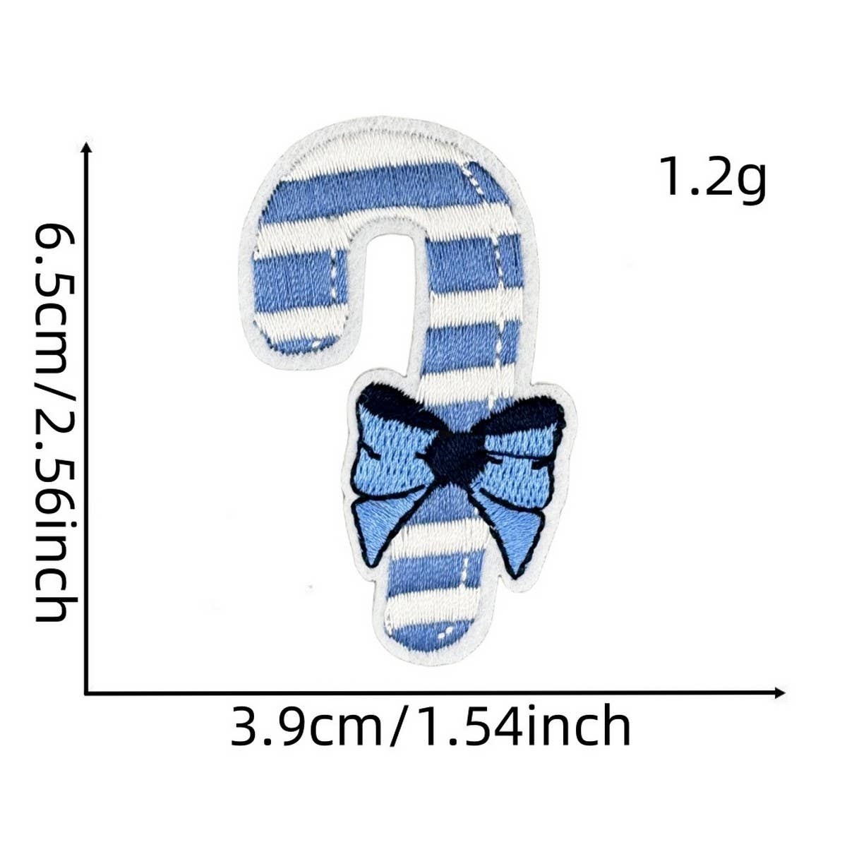 Winter Blue Christmas Graffiti Embroidered Patch_Cwmm4028