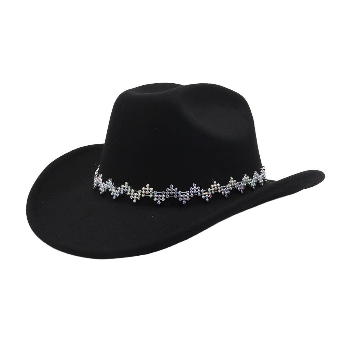 Unisex Wool Fedora Jazz Hat Western Ethnic Style_Cwah04462
