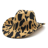 THICKENED FABRIC DOUBLE SIDED COW PATTERN DENIM HAT_CWAH2535
