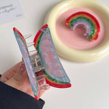 SWEET RAINBOW ACETATE HALF MOON CLAW CLIP MEDIUM_CWAHA5831