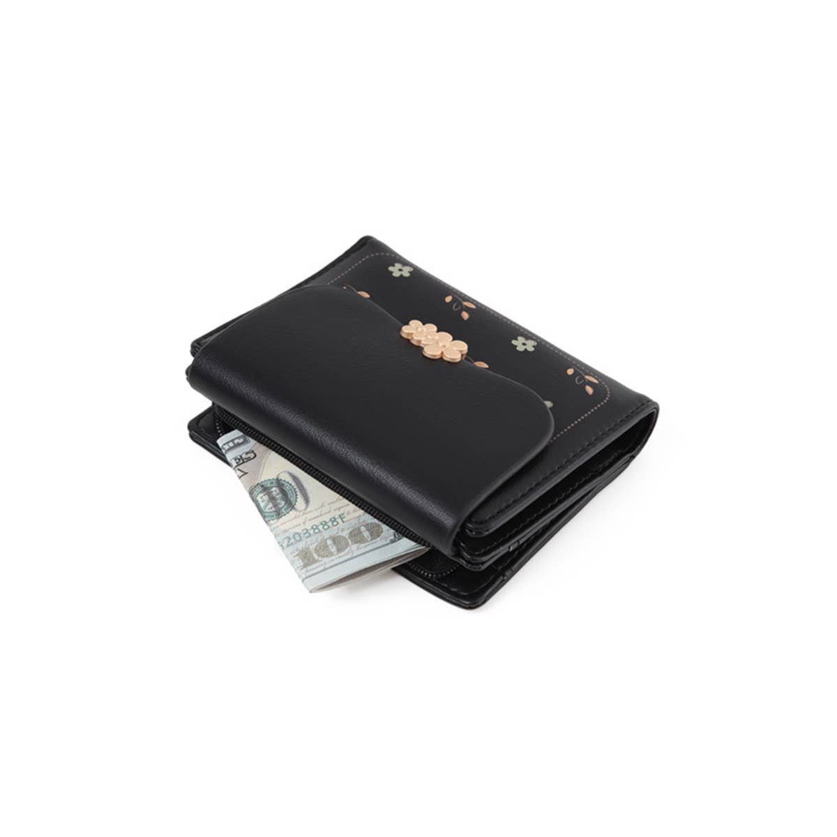 Fresh Sweet Print 3-Fold Zipper Wallet_Cwab06259