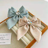 SIMPLE SOLID COLOR HIGH END BOW HAIRPIN_CWAHA1179