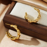 18K GOLD PLATED STAINLESS STEEL EARRINGS_CWMM3618