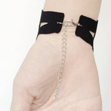 RETRO HALLOWEEN GOTHIC PUNK BLACK BRACELET_CWMM0150