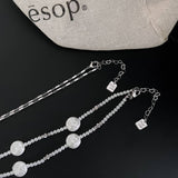 NEW DOUBLE LAYER IMITATION PEARL NECKLACE_CWAJE1278