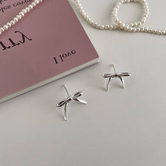 Versatile High-End Line Bow Earrings For Women