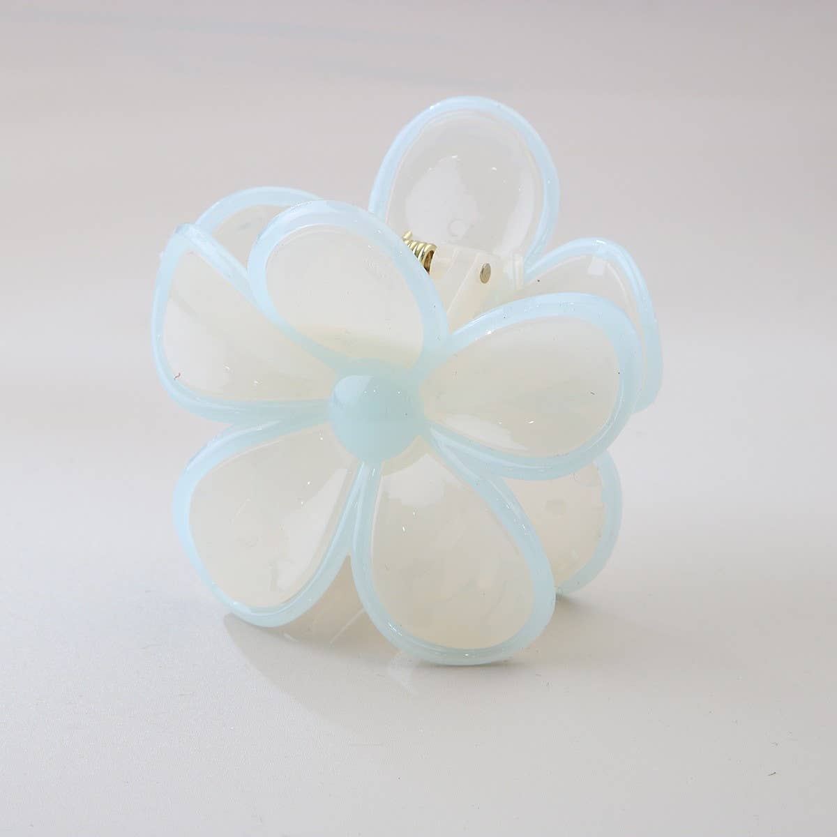 Cwaha07421_Plumeria Flower Hair Claw Clip Candy Colors