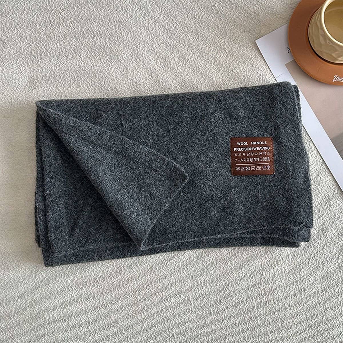 BLEND KNIT SCARF STRETCHY WARM UNISEX WRAP_CWASC2311