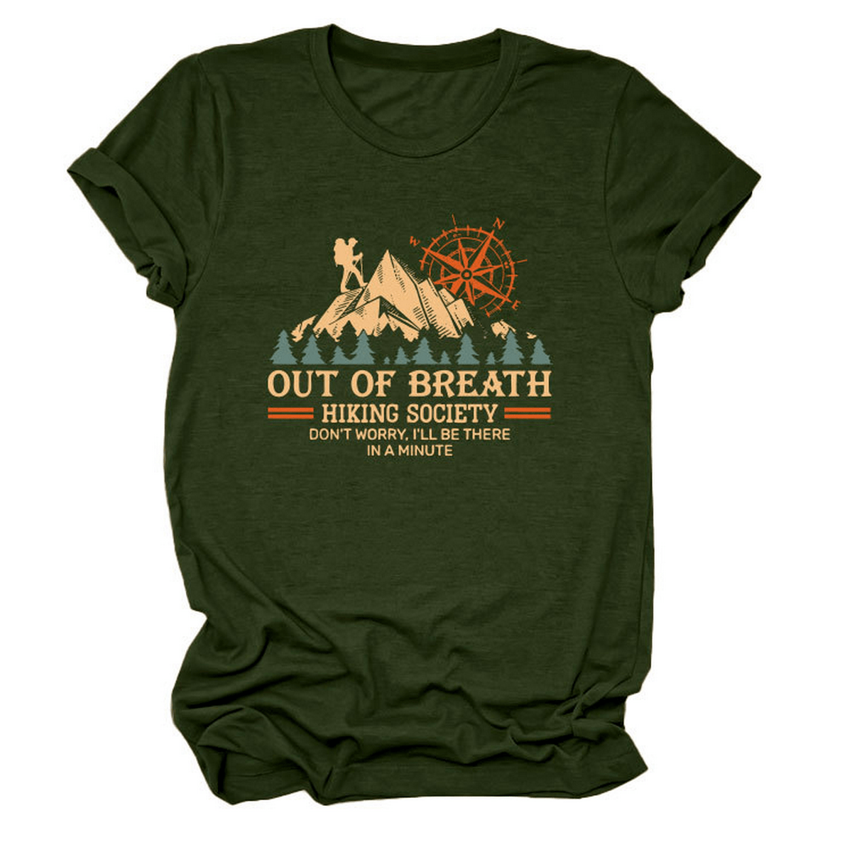 COMFY CREW NECK TEE HIKING QUOTE FOR WOMEN_CWTTS1523