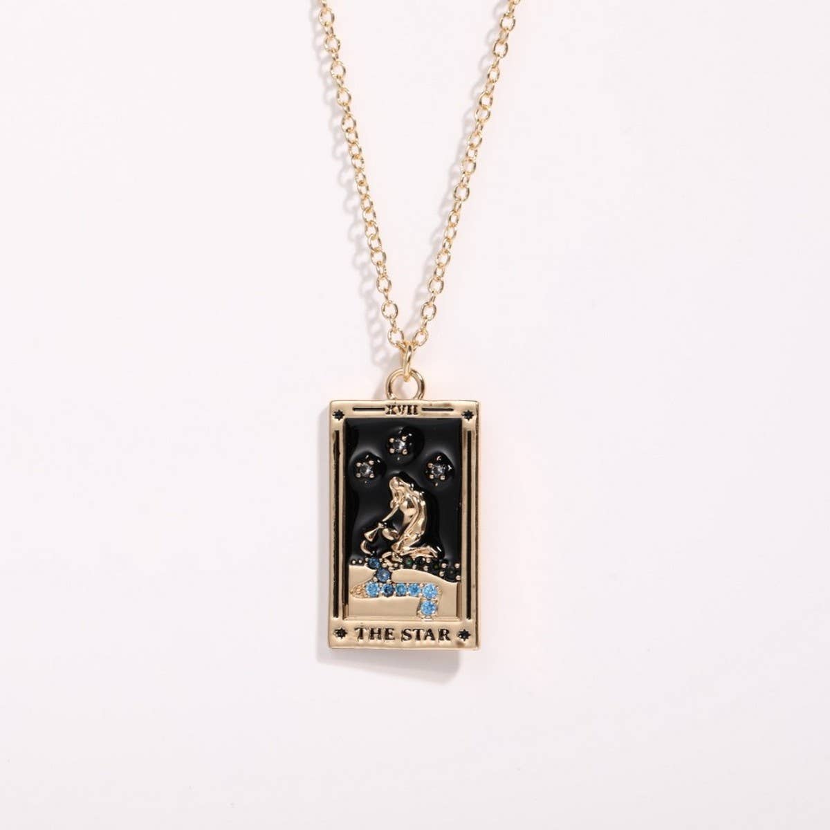 Womens Personalized Vintage Tarot Necklace_Cwmm3786