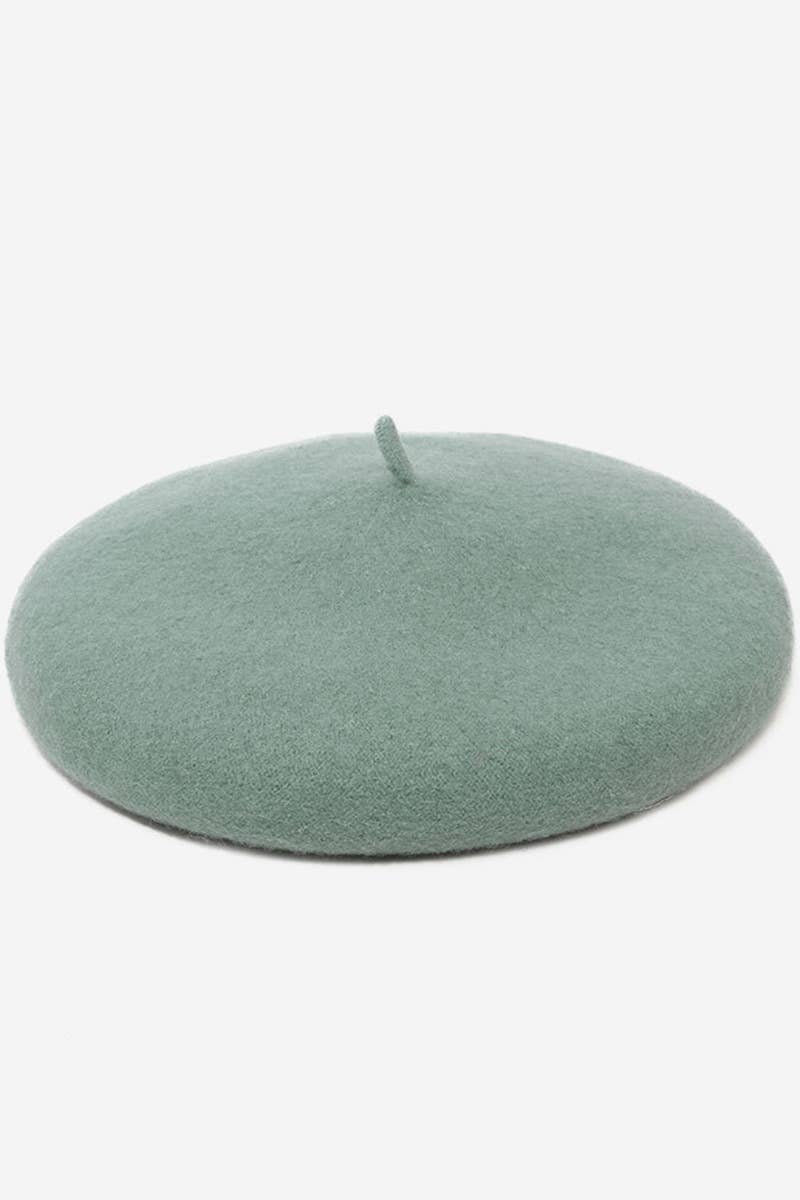 SOLID FUZZY BERET_CWAH0541