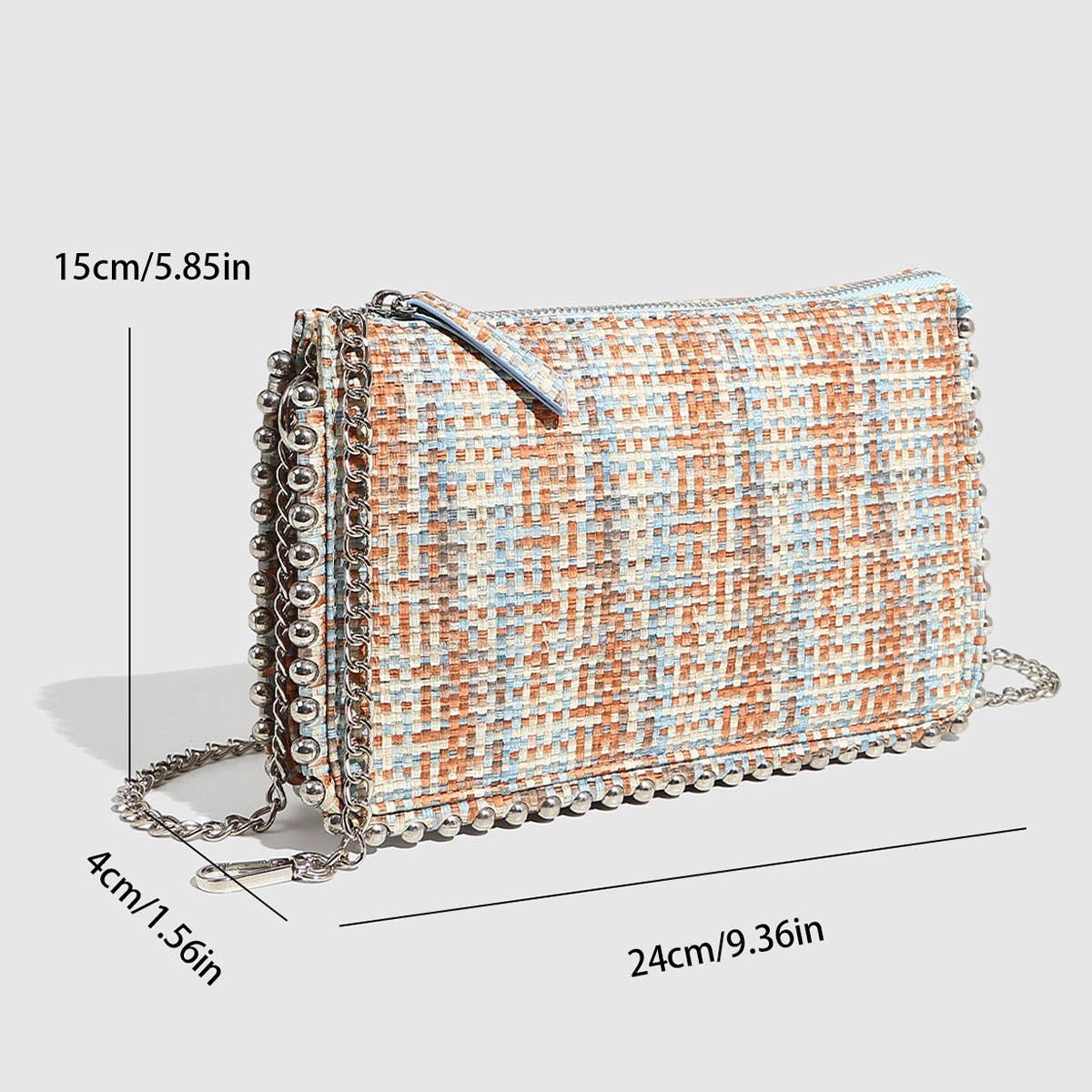 DESIGNER WOVEN BEAD SMALL SHOULDER BAG_CWAB5718