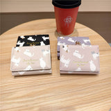 Cute Cartoon Cat Print Trifold Money Clip Wallet_Cwab06203