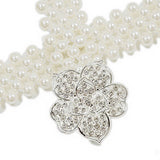CASUAL WOMENS STRETCH COTTON PEARL WAIST CHAIN_CWABE0512