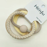 4PCS SET BALL SIMPLE HAIR TIES_CWAHA0333