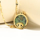 ALL MATCH DEVILS EYE NATURAL STONE NECKLACE_CWMM5659