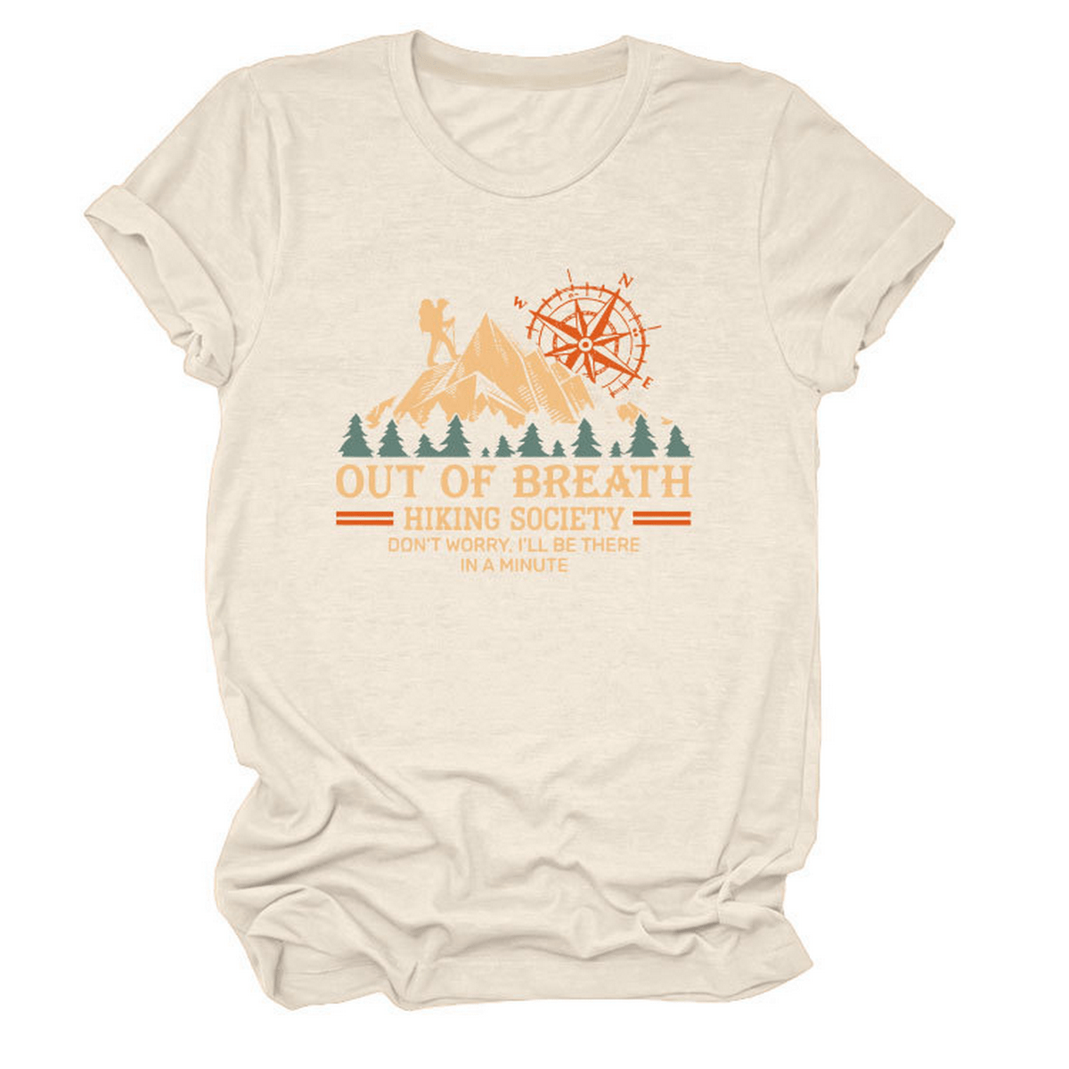 COMFY CREW NECK TEE HIKING QUOTE FOR WOMEN_CWTTS1523