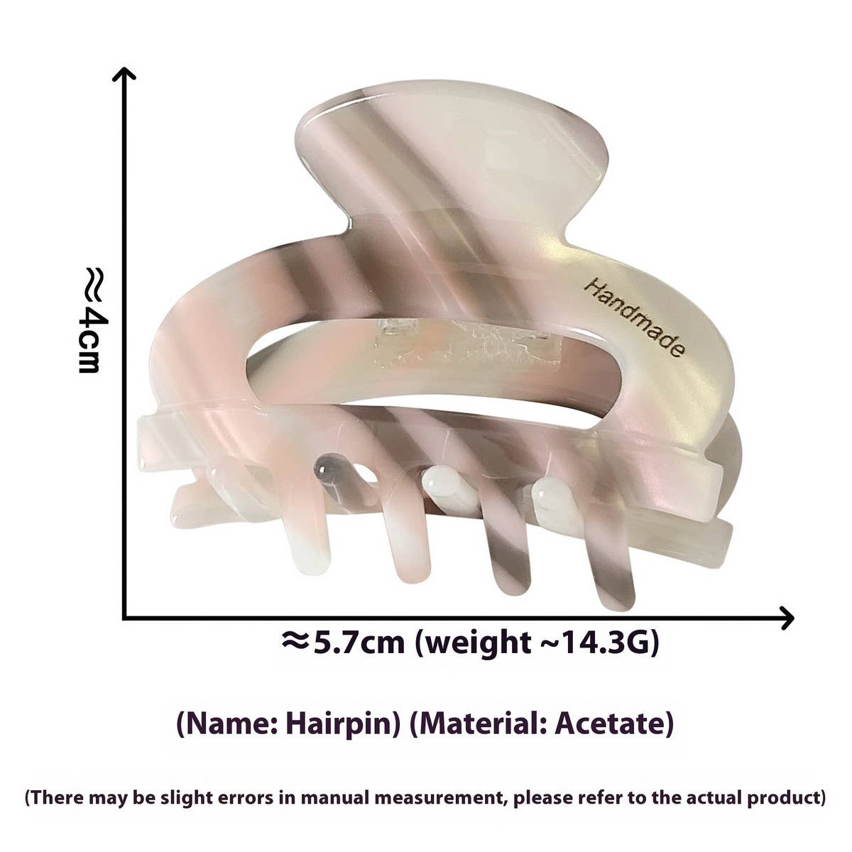 Elegant Acetate Hair Claw ? Princess Head Clip_Cwaha07171