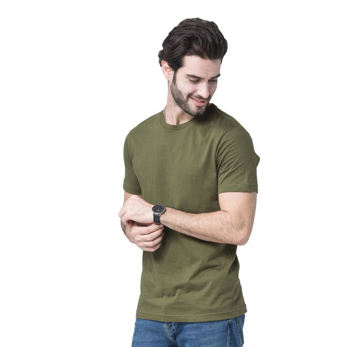 170G SLIM FIT COTTON CREWNECK TEE UNISEX BASIC SHIRT