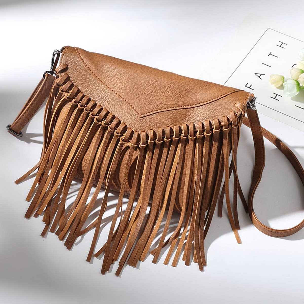 Cwab4562_Envelope Tassel Shoulder Crossbody Bag