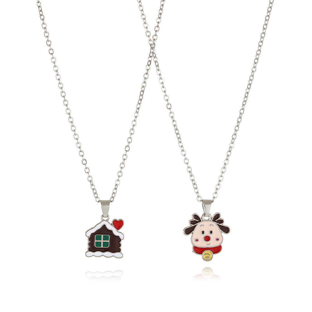 Christmas Cartoon Pendant Necklace_Cwaje2156