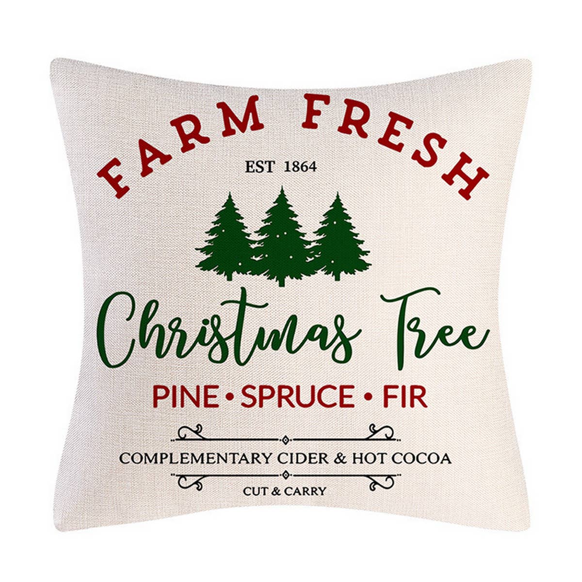 2024 NEW LETTER PRINT WINTER CHRISTMAS PILLOWCASE_CWMM1400