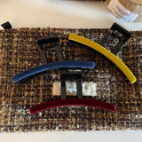 Velvet Hair Claw Simple Retro Shark Clip New_Cwaha08014