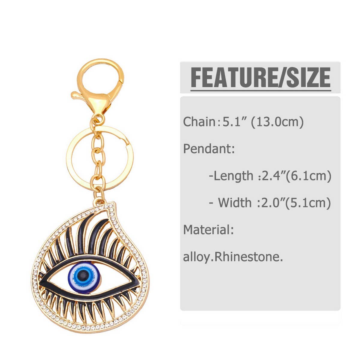 CREATIVE DEVILS EYE METAL KEYCHAIN_CWAJE0949