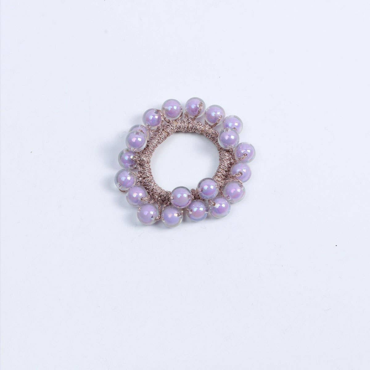 CUTE JELLY BEAD HAIR TIE BOHO SIMPLE HIGH ELASTIC_CWAHA6784