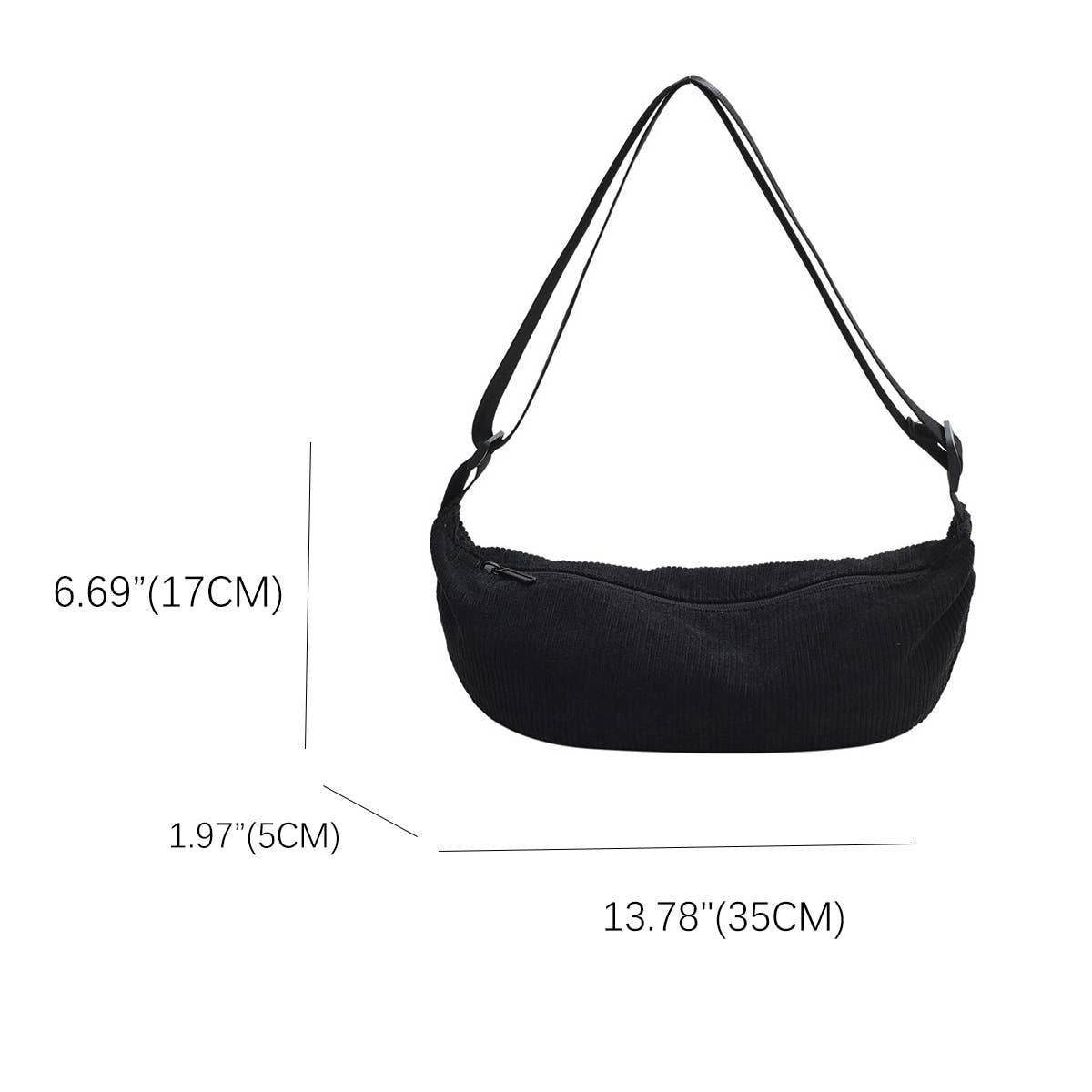 Simple Casual Shoulder Bag Waist Bag_Cwab2087