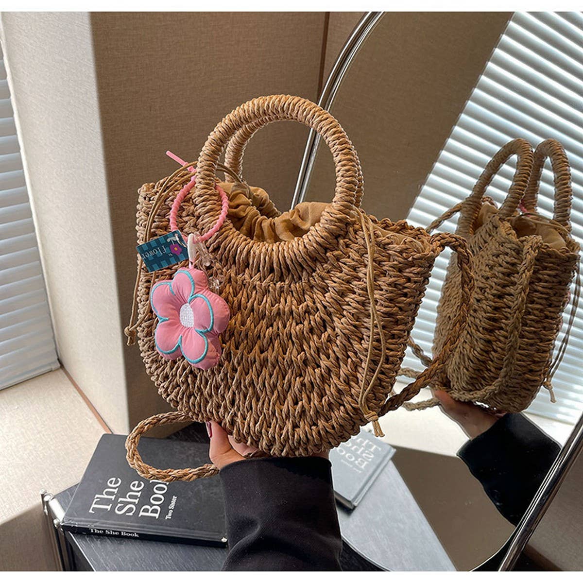 Simple Shoulder Crossbody Beach Handbag_Cwab2318