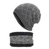 Velvet Suit Diamond Bib Pullover Hat Knit Hat