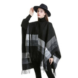 FASHIONABLE WARM STRIPED COLOR MATCHING SHAWL_CWMM2087
