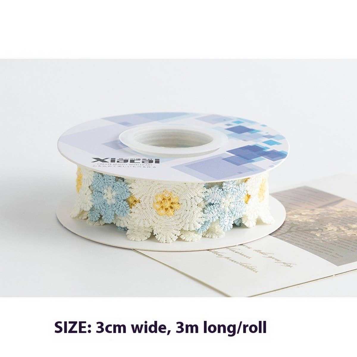LACE EMBROIDERY FLOWER LACE DIY FABRIC RIBBON_CWMM5744