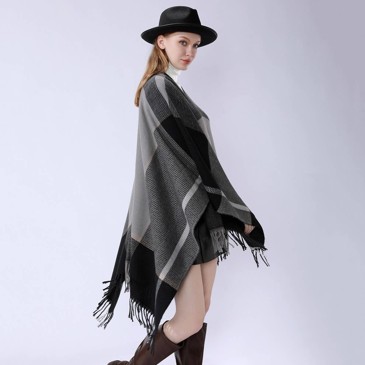 NEW FASHION ALL MATCH CLOAK SHAWL WARM AND THICK_CWMM2102