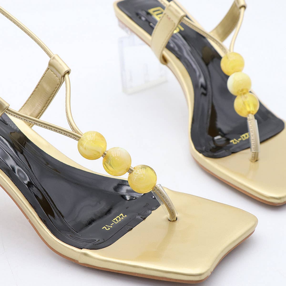 2024 NEW ROUND WATER DROP SQUARE TOE HIGH HEELS_CWSHS0603