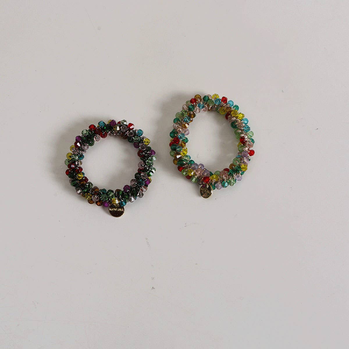 CUTE PEARL CRYSTAL HAIR TIE ELASTIC HANDMADE BAND_CWAHA6763