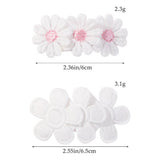 CHILDRENS PETAL FLOWER BLACK AND WHITE HAIRPIN_CWAHA2346