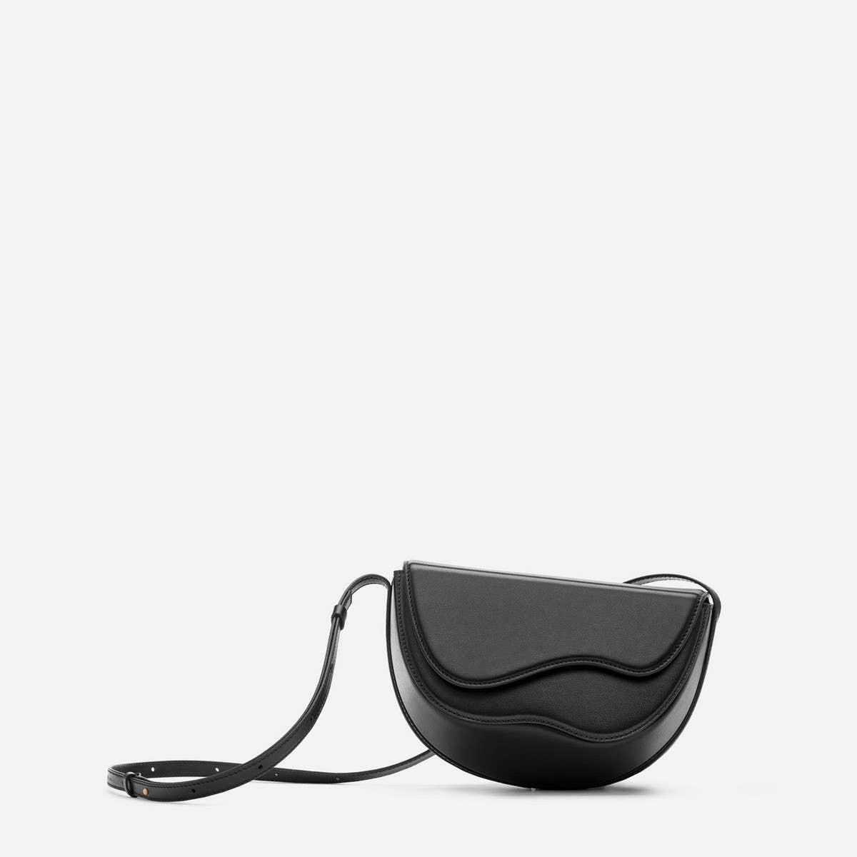Semi-Circular Contrasting Shoulder Crossbody Bag_Cwab1931