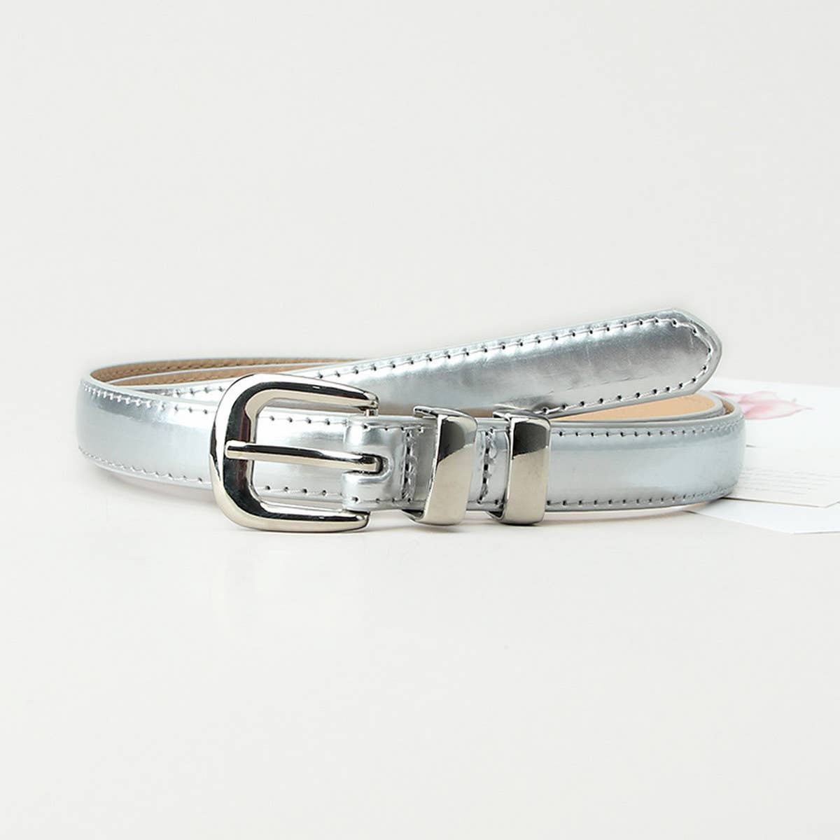 Cwabe0927_Simple Candy Color Thin Belt