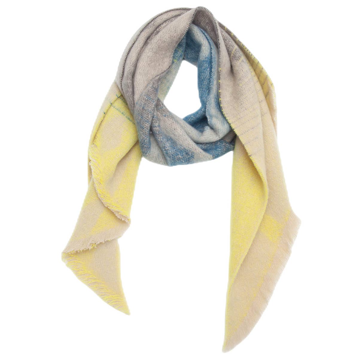 CIRCLE YARN DIAMOND SCARF REVERSIBLE WINTER WRAP_CWASC0122