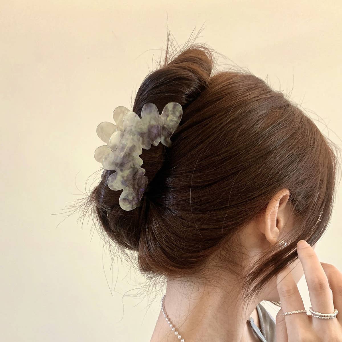 FLOWER HIGH END SIMPLE PETAL HAIRPIN_CWAHA2156