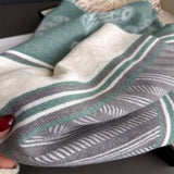 Fresh Floral Winter Tassel Scarf Soft Cashmere_Cwasc03248