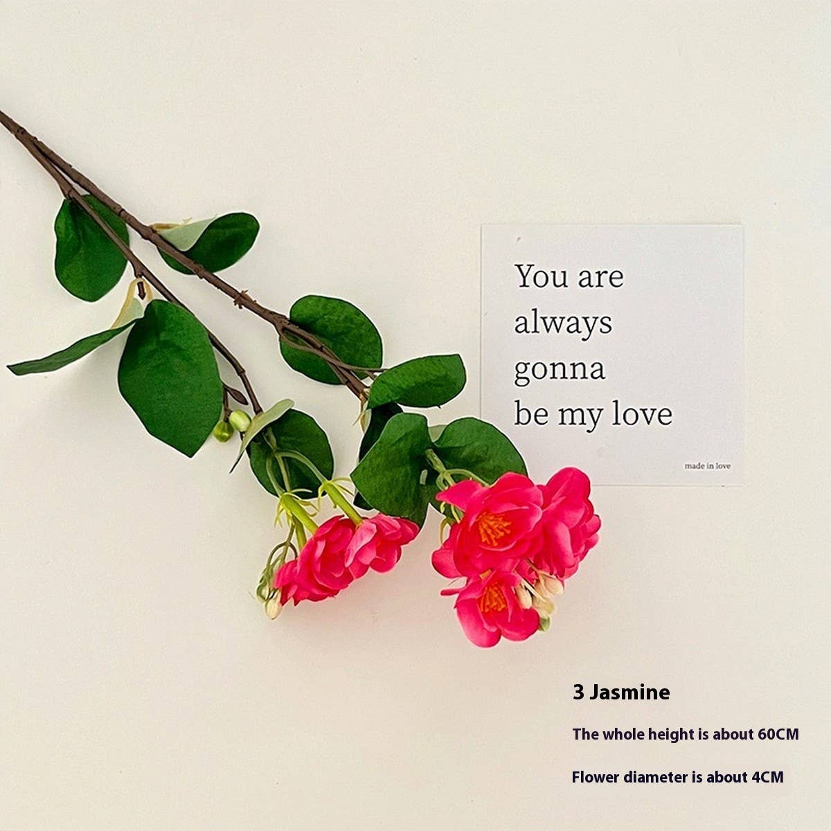 FAUX JASMINE BEGONIA BOUQUET FOR HOME DECOR_CWMM6592