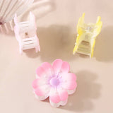 FLOWER GRADIENT HEART PETAL HAIR CLAW CLIPS_CWMM4991