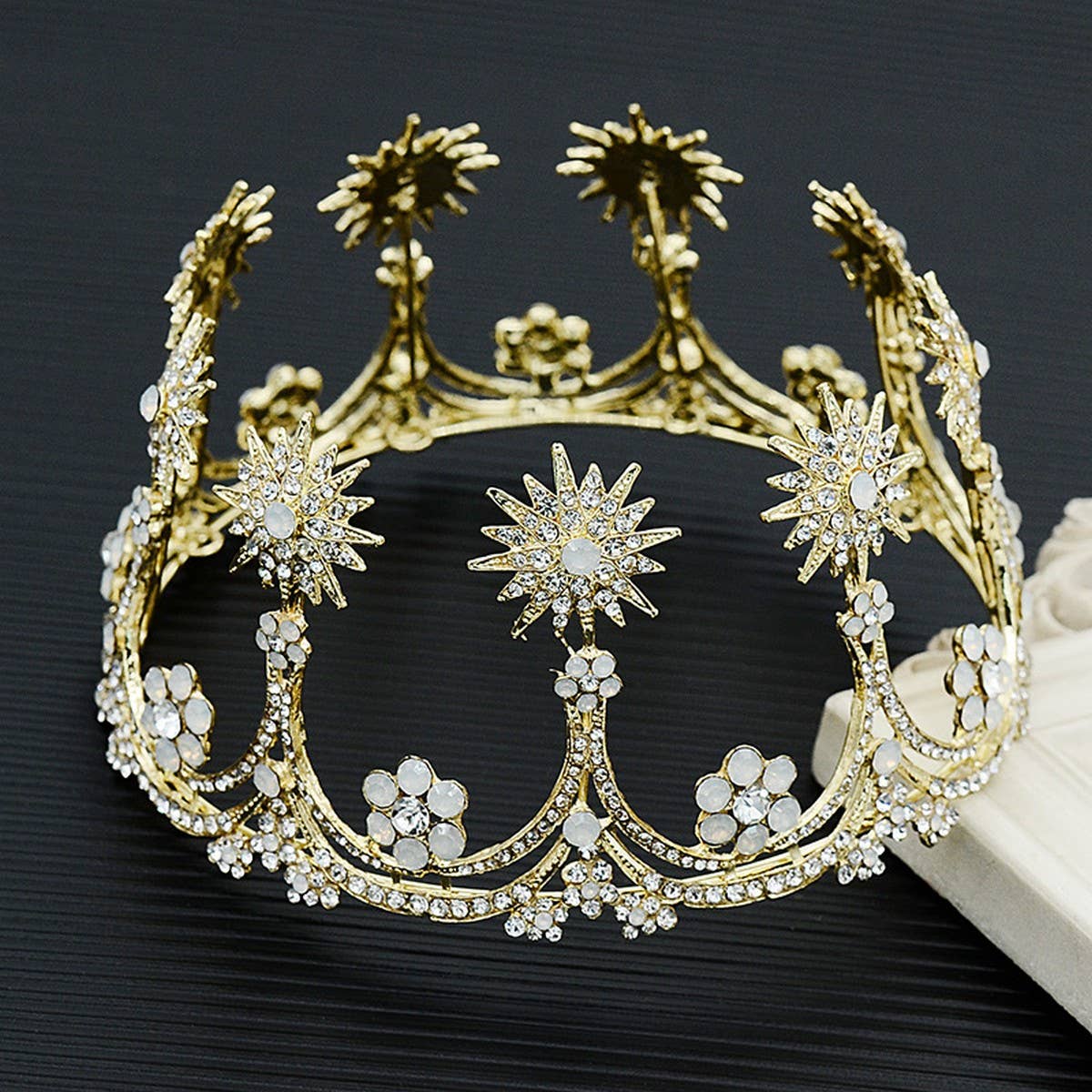 NEW BRIDAL WEDDING CRYSTAL TIARA CROWN_CWMM2026