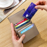 CASUAL TOPLAYER COWHIDE GENUINE LEATHER CARD HOLDER_CWAB3826